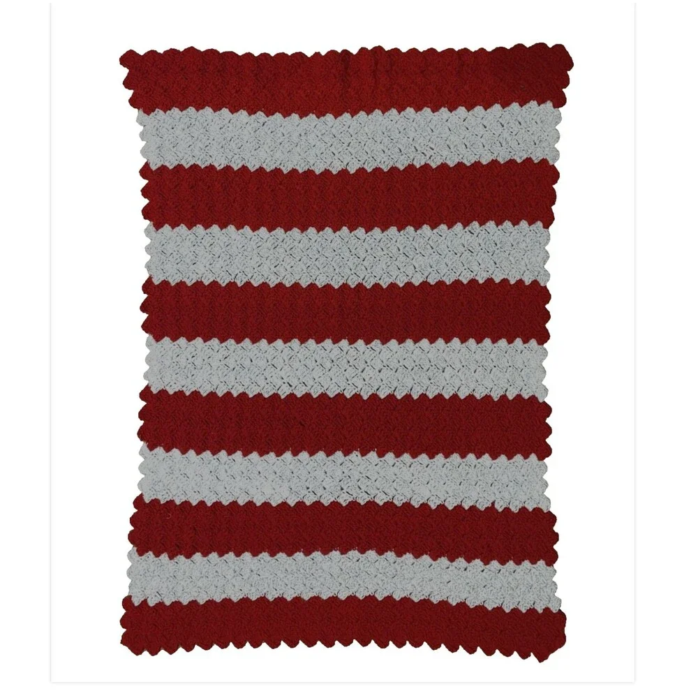 Handmade crochet striped